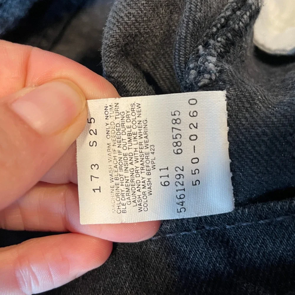 VTG Levis 550 Relaxed Fit Jeans Mens 30x32 Faded Black USA Denim 2011 Y2K READ